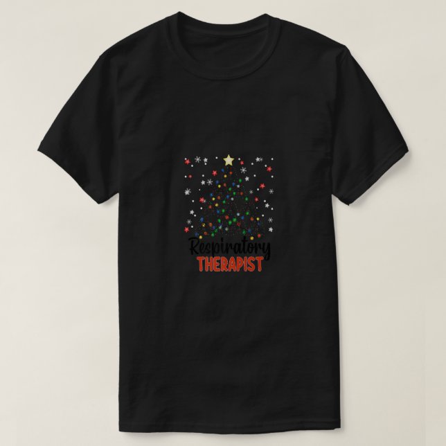 YNBV Respiratory Therapist Christmas Tree Xmas PT  T-Shirt (Design Front)