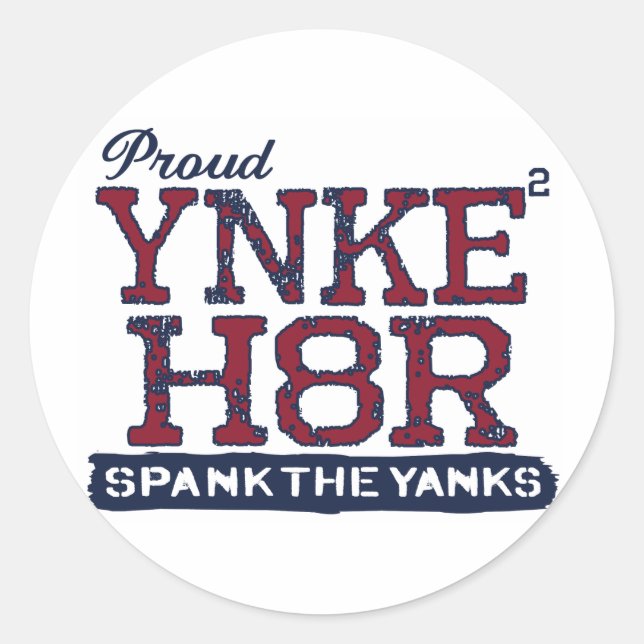 YNKEE H8R CLASSIC ROUND STICKER (Front)