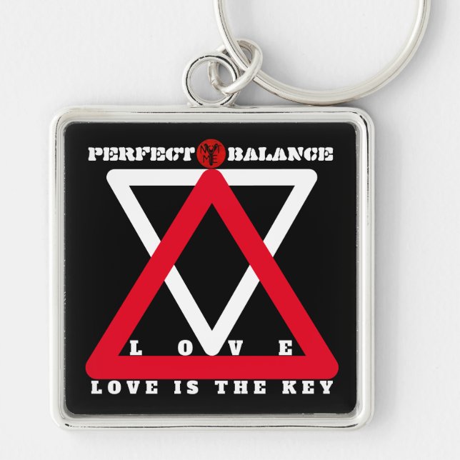 YNOTME PERFECT BALANCE 4bk Keychain (Front)