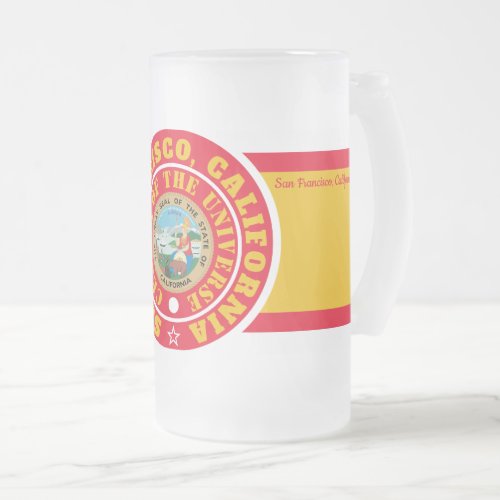 YNOTME SAN FRANCISCO CA COU  FROSTED GLASS BEER MUG