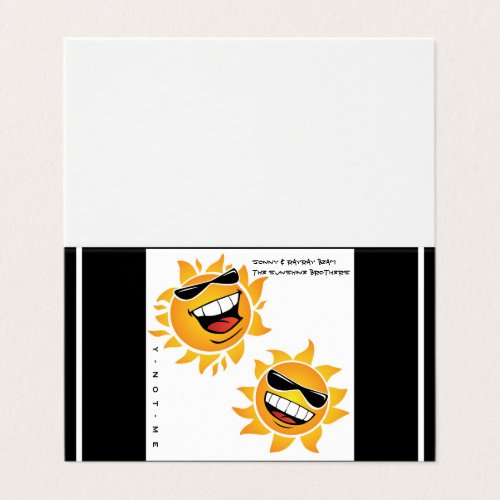 YNOTME THE SUNSHINE BROTHERS Folded Card