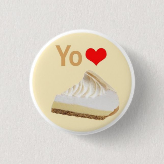 Yo <3 Lemon Pie Button (Front)