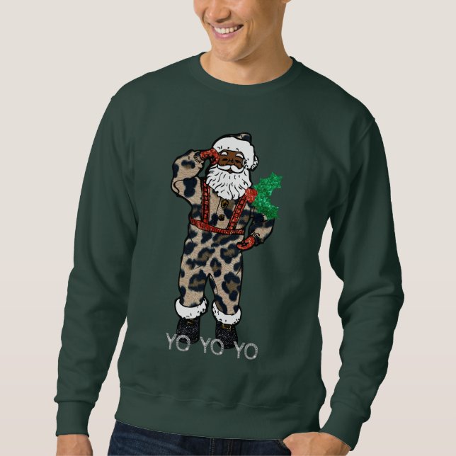 yo black santa sweatshirt (Front)