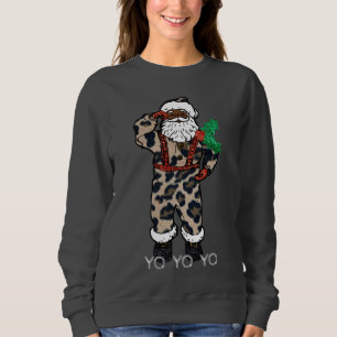 yo black santa sweatshirt