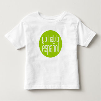 yo hablo español toddler t-shirt
