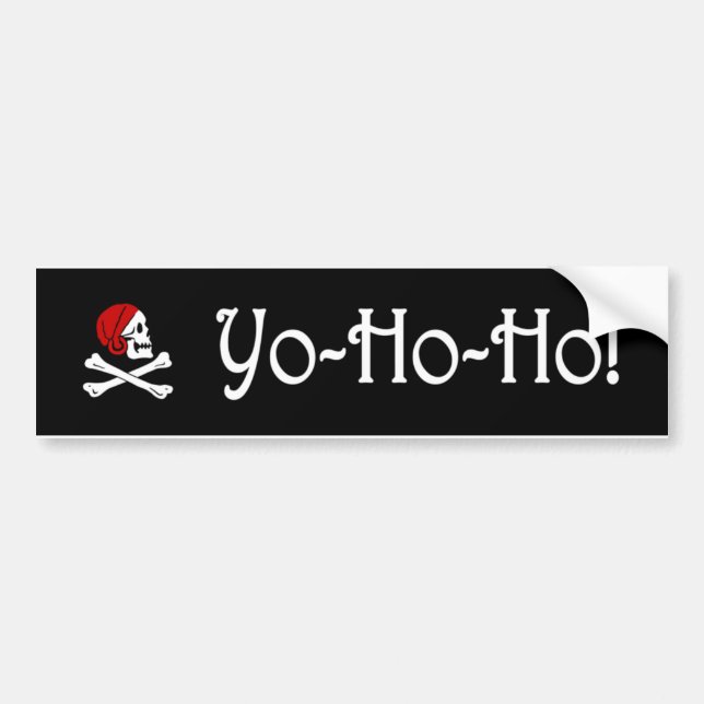 Yo-Ho-Ho Bumper Sticker (Front)