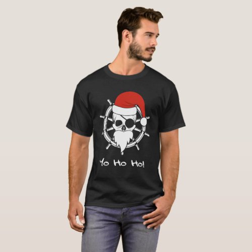 Yo Ho Ho Pirate Christmas Nautical T_Shirt