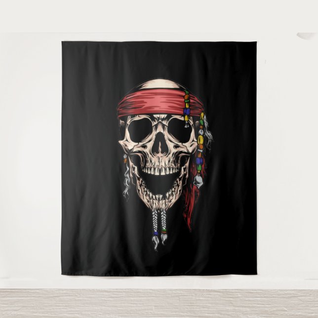 Yo Ho Ho Pirate Skull Ghost Backdrop (Front)