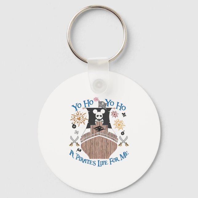 Yo Ho Pirate Cruise A Pirate's Life For Me Family  Keychain (Front)