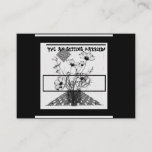Yo!I am getting married black and white flower  Enclosure Card