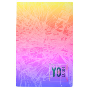 YO LUSH logo fan dragonfly gift Metal Print