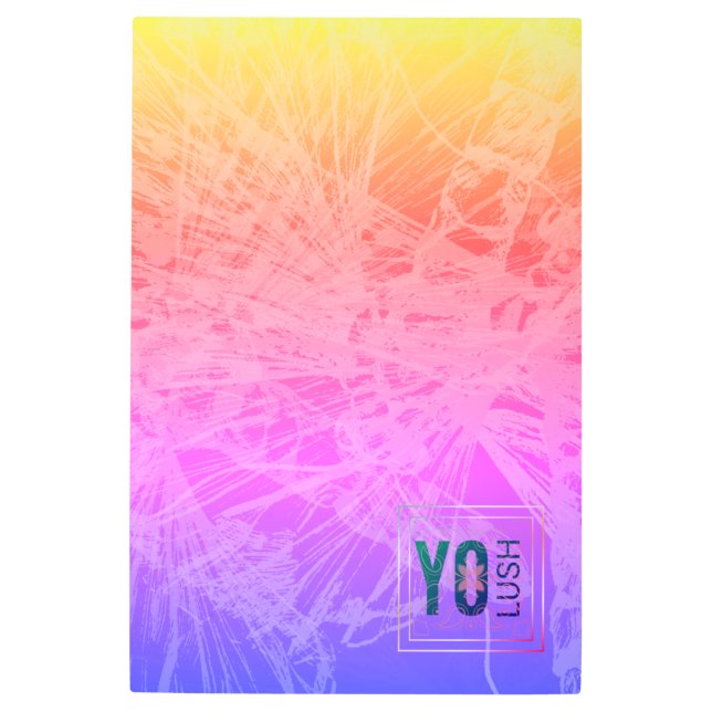 YO LUSH logo fan dragonfly gift Metal Print (Front)