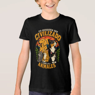 Yo quisiera ser civilizado 1 Tri-Blend shirt