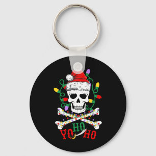 Yo S Ho Pirate Boat Cruise Xmas Skull Crossbones C Keychain