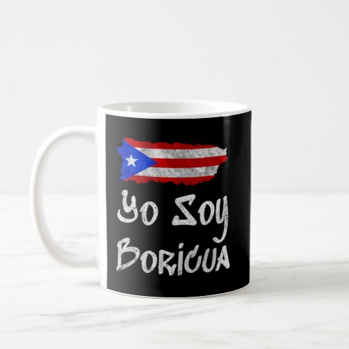 Yo Soy Boricua Gift Island Of Puerto Rico Flag Tai Coffee Mug