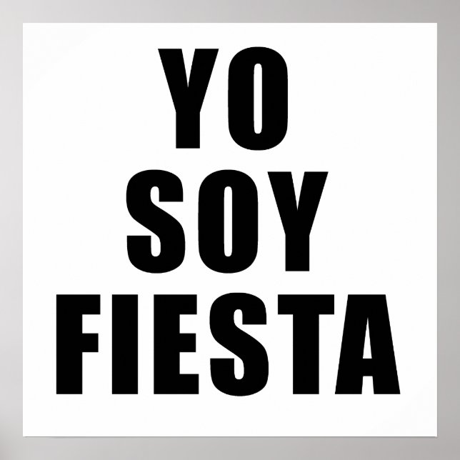 Yo Soy Fiesta Poster (Front)