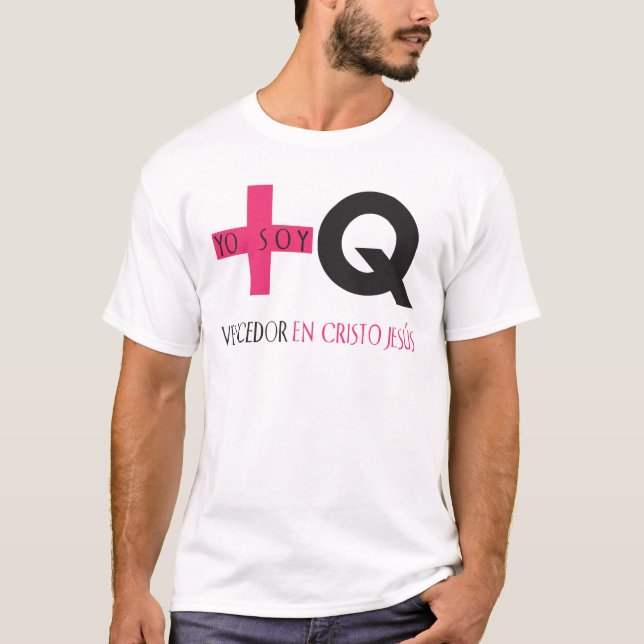 Yo Soy Más Que Vencedor en Cristo Jesús T-Shirt (Front)