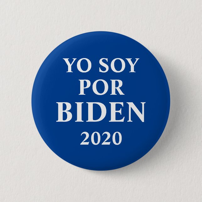 Yo Soy Por Biden Button (Front)