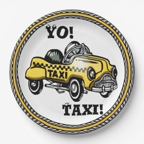 Yo Taxi Paper Plates
