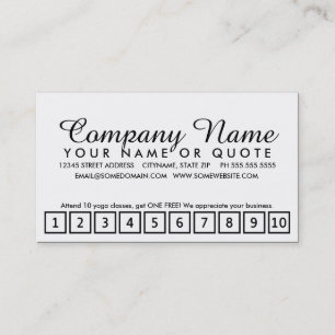 yoag blur loyalty program card