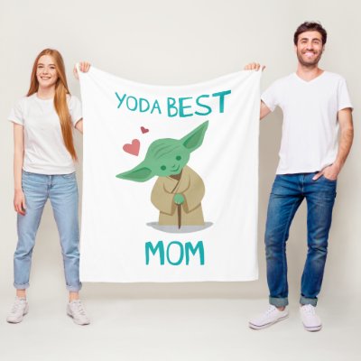 Yoda Best Mom Fleece Blanket