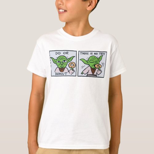 Yoda Comic Panels Do Or Donut T_Shirt