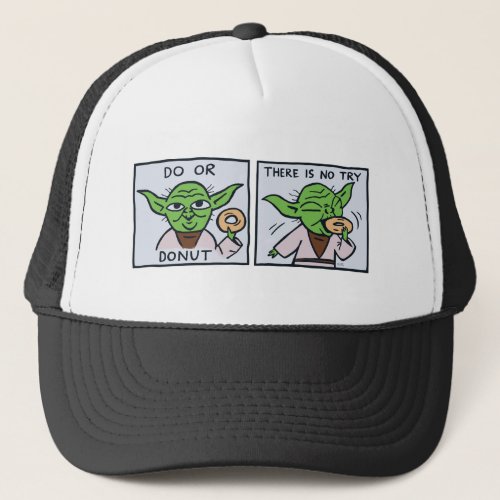 Yoda Comic Panels Do Or Donut Trucker Hat