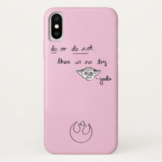 Yoda Doodle - Do. Or Do Not. There Is No Try iPhone X Case