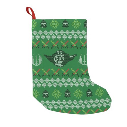 Yoda Holiday Cross_Stitch Pattern Small Christmas Stocking
