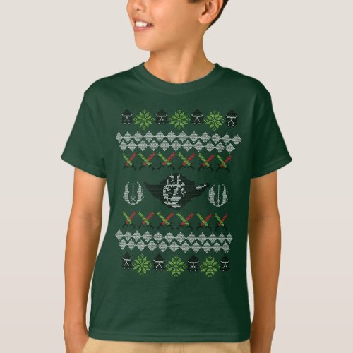 Yoda Holiday Cross_Stitch Pattern T_Shirt