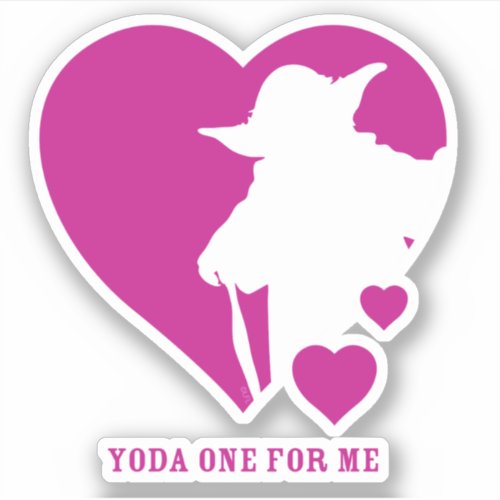 Yoda One For Me Sticker