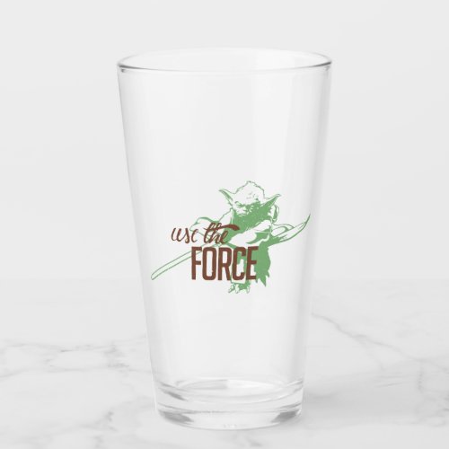Yoda _ Use The Force Glass