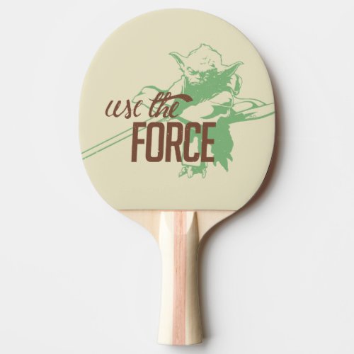 Yoda _ Use The Force Ping Pong Paddle