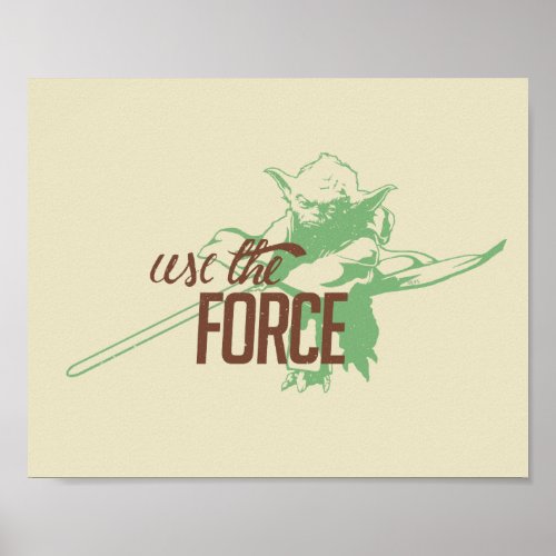 Yoda _ Use The Force Poster