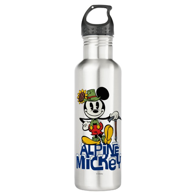Yodelberg Mickey | Alpine Mickey Water Bottle (Front)