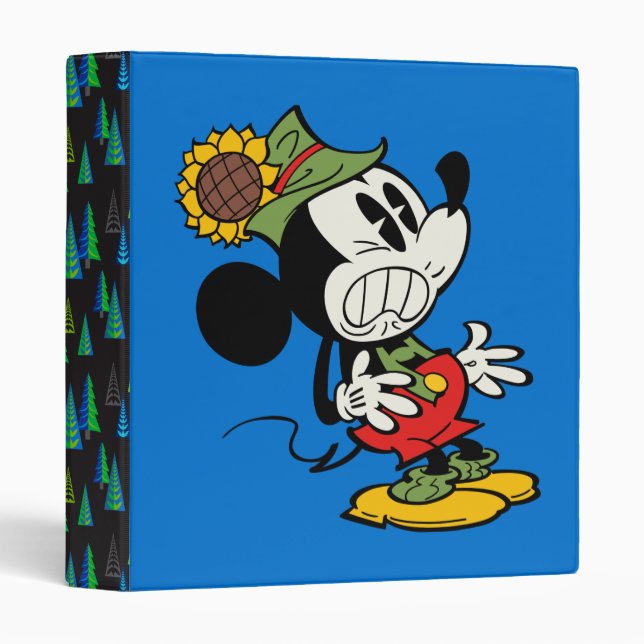 Yodelberg Mickey | Clenching Teeth 3 Ring Binder (Front/Spine)