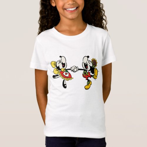 Yodelberg Mickey  Holding Hands T_Shirt