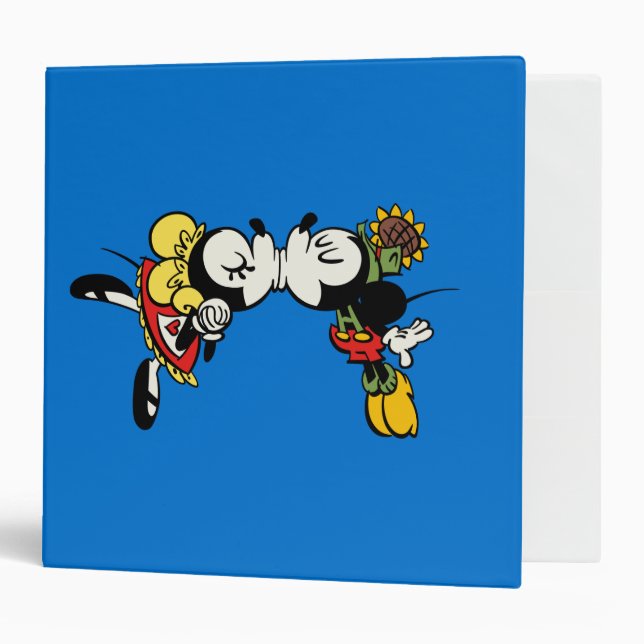 Yodelberg Mickey | Kissing 3 Ring Binder (Front/Inside)