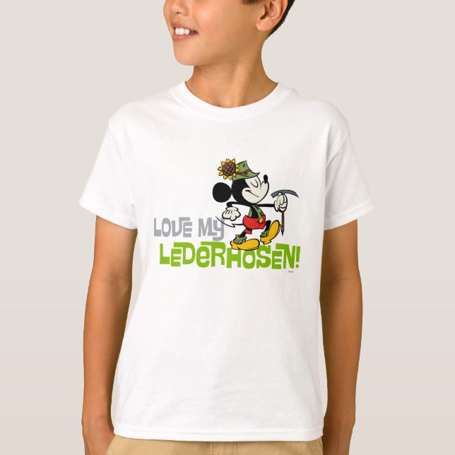 Yodelberg Mickey | Lederhosen T-Shirt (Front)