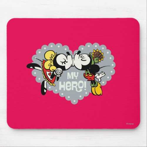 Yodelberg Mickey  Minnie and Mickey Kiss Mouse Pad