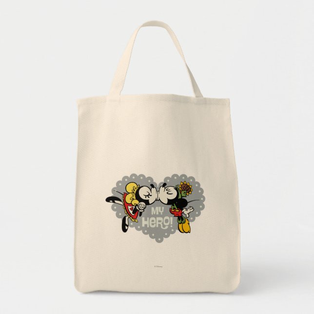 Yodelberg Mickey | Minnie and Mickey Kiss Tote Bag (Front)
