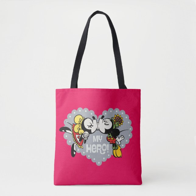 Yodelberg Mickey | Minnie and Mickey Kiss Tote Bag (Front)