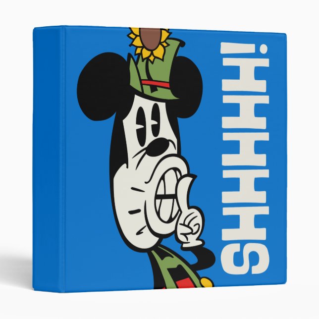 Yodelberg Mickey | Quiet Time 3 Ring Binder (Front/Spine)