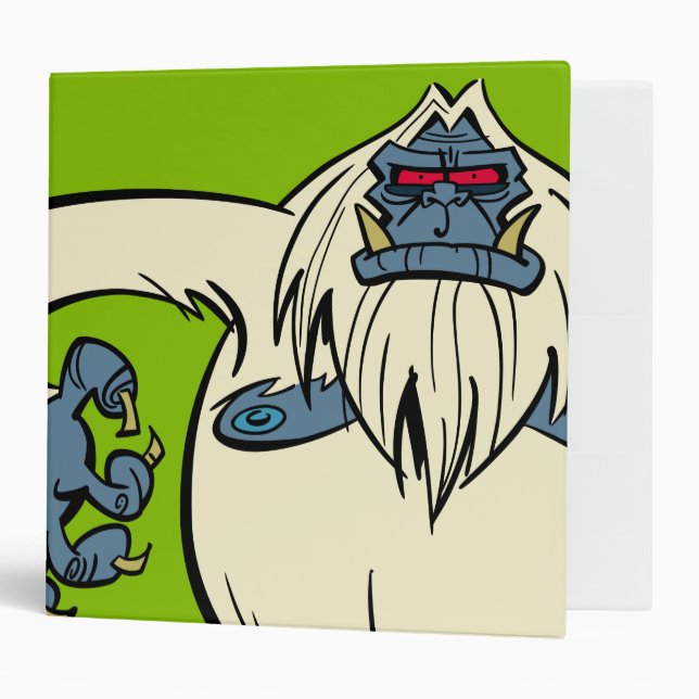 Yodelberg Mickey | Red-Eyed Yeti 3 Ring Binder (Front/Inside)