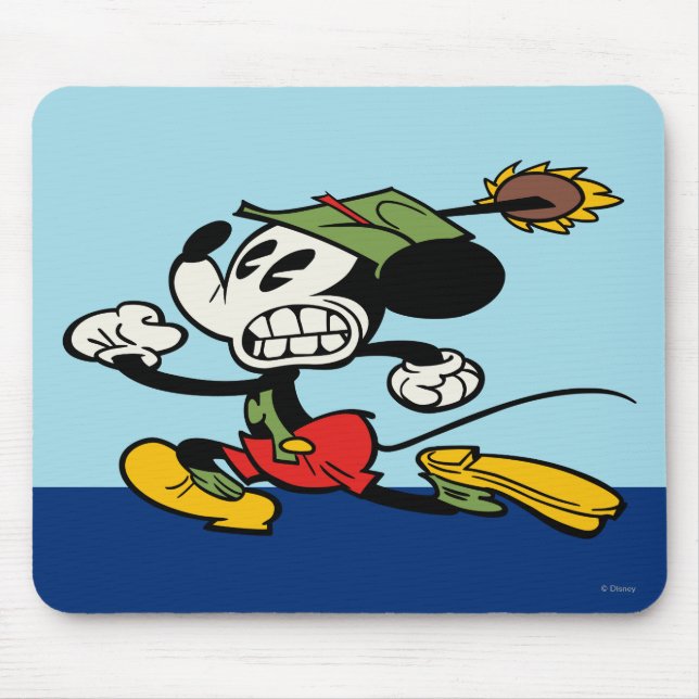 Yodelberg Mickey | Running Away Mouse Pad (Front)
