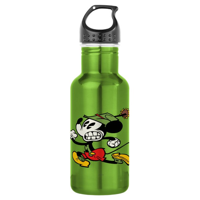 Yodelberg Mickey | Running Away Stainless Steel Water Bottle (Front)