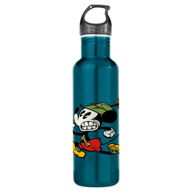 Yodelberg Mickey | Running Away Water Bottle (Front)