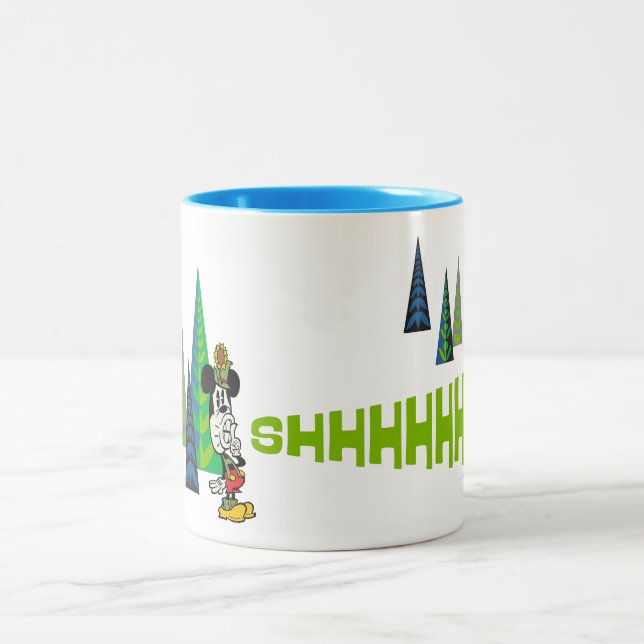 Yodelberg Mickey | Shh Two-Tone Coffee Mug (Center)