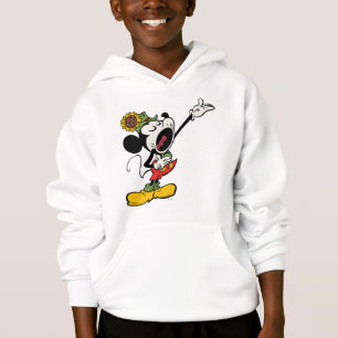 Yodelberg Mickey Singing with Arm Up Hoodie