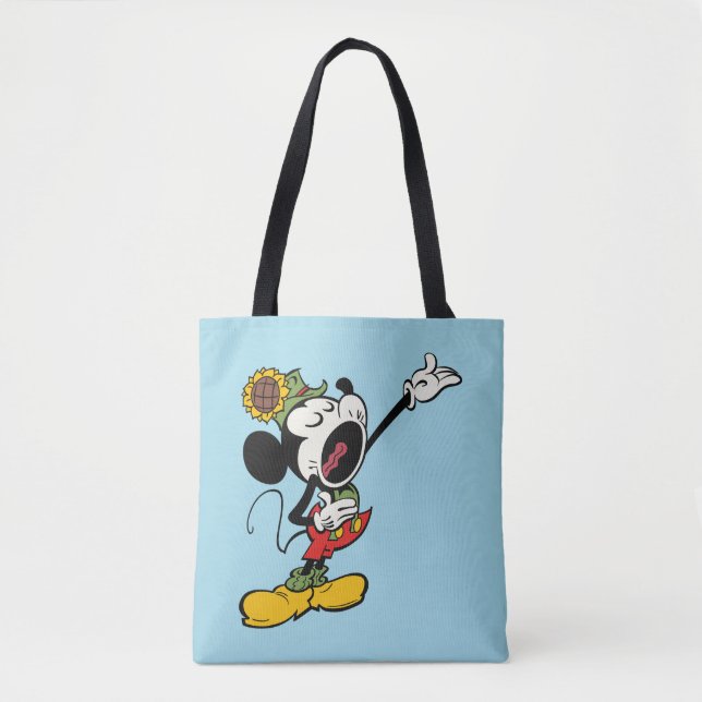 Yodelberg Mickey | Singing with Arm Up Tote Bag (Front)